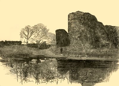 Pevensey Castle, 1898. af Unbekannt