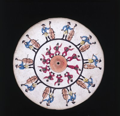 Phenakistiscope (Phenakistoscope) disk, c 1830 af Unbekannt