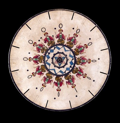 Phenakistiscope (Phenakistoscope) disk viser en jonglør, c 1830 af Unbekannt