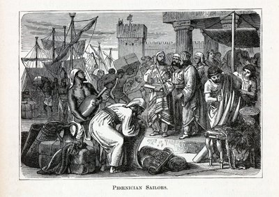 Føniciske sømænd, 1882 af Unbekannt