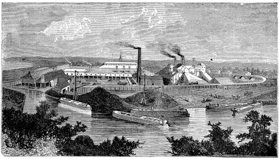 Phoenix Iron and Bridge Works, Phoenixville, Pennsylvania, USA, 1873 af Unbekannt