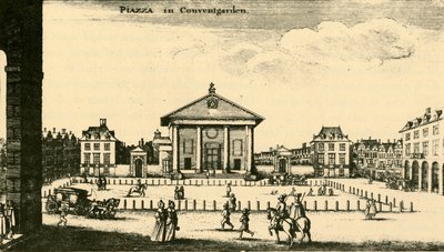 Piazza i Covent Garden, 1700-tallet, 1925. af Unbekannt