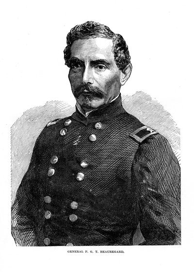 Pierre Gustave Toutant de Beauregard, amerikansk soldat, c1860