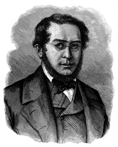 Pierre Joseph Proudhon, fransk socialist-anarkist og journalist fra det 19. århundrede af Unbekannt