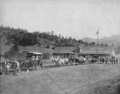 Pikes Peak Col. Toll Road, c1897. af Unbekannt