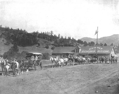 Pikes Peak Toll Road, Colorado, USA, c1900. af Unbekannt