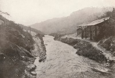 Pirahy Diversion: Se nedstrøms fra tunnelens udløb. 1914. af Unbekannt