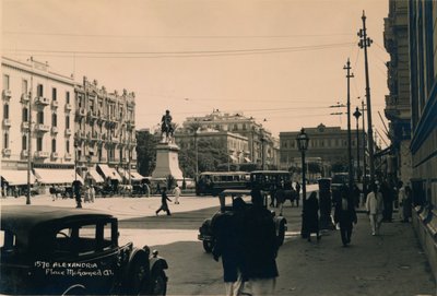 Place Muhammad Ali, Alexandria, Egypten, 1936 af Unbekannt