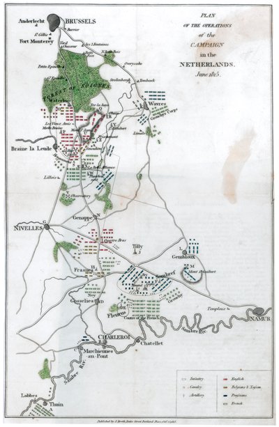 Plan for driften af felttoget i Holland, juni 1815, 1816 af Unbekannt