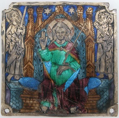 Plade med Kristus i Majestæt, catalansk, 1300-tallet. af Unbekannt
