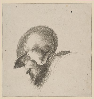 Plade 10: leder af en soldat, fra Drawing Basics I principii del disegno, efter 1641. af Unbekannt