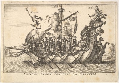 Plade 2: Argonaut Amphion ledet af Mercury Amphion Argon. Merkurs condotto med en..., af Unbekannt