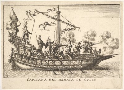 Plade 3: Kaptajn for hæren af Chalchis Capitana del armata de Colco, fra serien 
