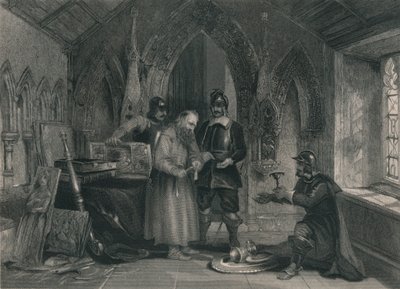 Plyndring af klostre, 1800-tallet. af Unbekannt