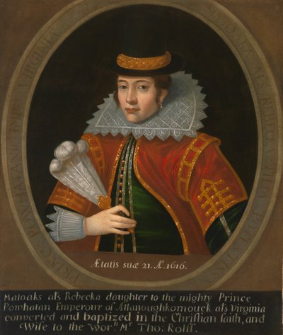 Pocahontas, efter 1616. af Unbekannt