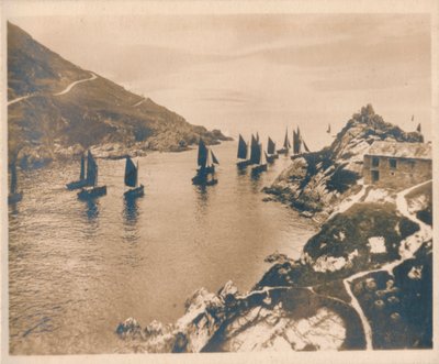 Polperro Harbor & Peak Rocks, 1927 af Unbekannt