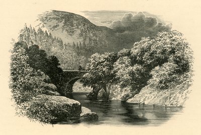 Aberglaslyn Bridge, North Wales, c1890. af Unbekannt