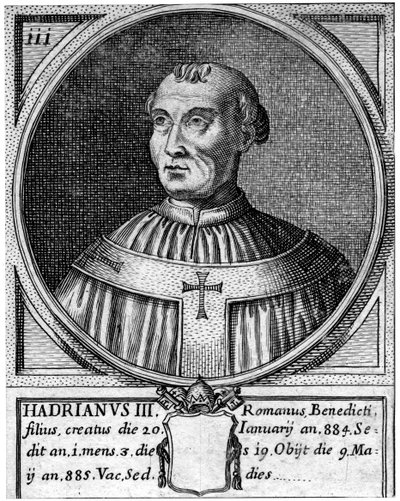 Pave Adrian III af Unbekannt