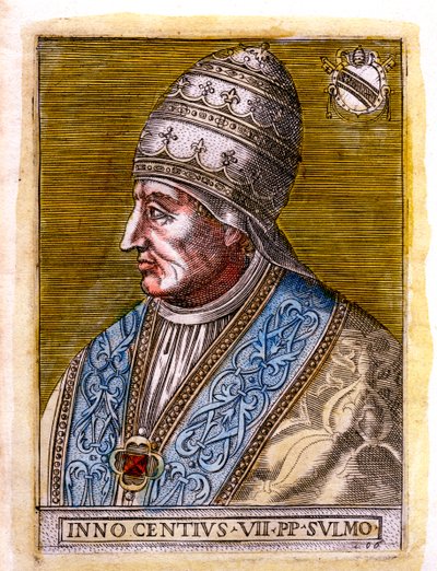 Pave Innocentius VII c1336-1406, c19. århundrede af Unbekannt