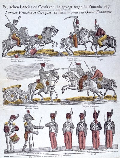 Populært billede af Napoleonskrigene, 1800-tallet af Unbekannt