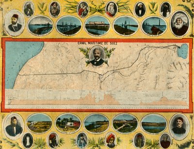 Port-Said - The Plan of the Canal, c1918-c1939. af Unbekannt