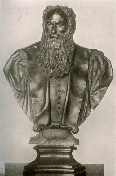 Portrætbuste af Aretino i samling af hr. PAB Widener, Philadelphia, 1908. af Unbekannt