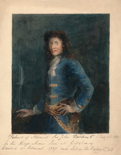 Portræt af admiral Sir John Balchin, 1832. af Unbekannt
