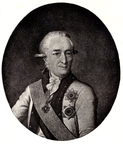 Portræt af admiral Vasiliy Chichagov 1726-1809, begyndelsen af det 19. århundrede. af Unbekannt