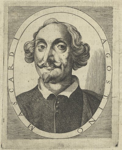 Portræt af Agostino Mascardi 1590-1640, en 1640-1650. af Unbekannt