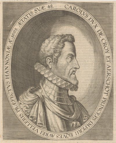 Portræt af Karl III af Croÿ 1560-1612, 1600-tallet. af Unbekannt