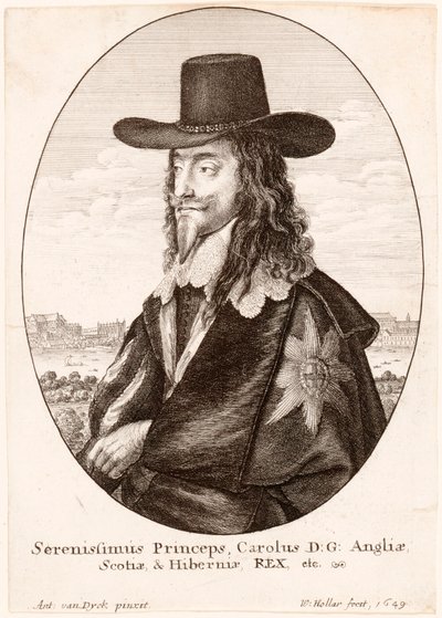 Portræt af Charles I, pub. 1649. af Unbekannt