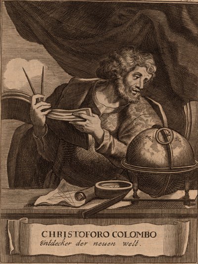 Portræt af Christopher Columbus, 1681. af Unbekannt