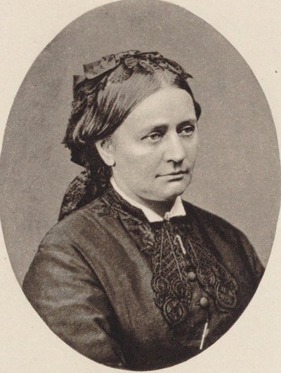 Portræt af Clara Schumann 1819-1896, 1870. af Unbekannt