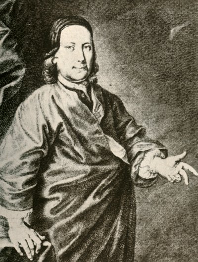 Portræt af grev Zinzendorf i prædikerdragt, c1740, 1937. af Unbekannt