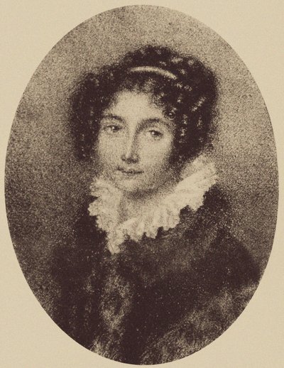 Portræt af grevinde Josephine Deym af Stritetz, født Brunsvik de Korompa 1779-1821, ca. 1800. af Unbekannt