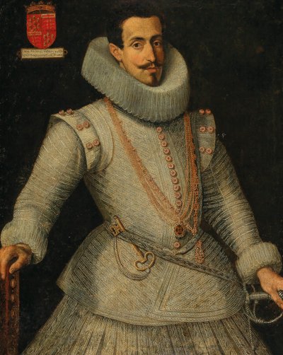 Portræt af Dom Manuel de Moura Corte-Real, 2. markis af Castel Rodrigo 1590-1651. af Unbekannt