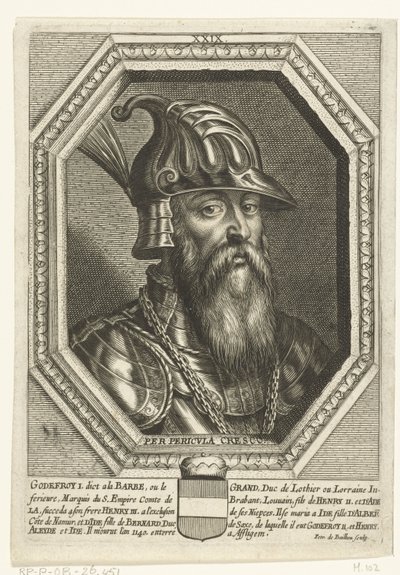 Portræt af hertug Godfrey I af Leuven af Unbekannt