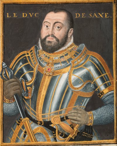 Portræt af hertug Johann Friedrich I 1503-1554, kurfyrste af Sachsen, ca. 1550. af Unbekannt