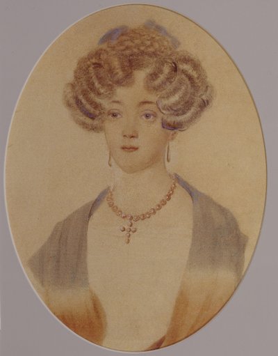 Portræt af Ekaterina Nikolayevna Goncharova 1809-1843, slutningen af 1820