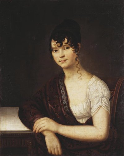 Portræt af Elizaveta Ivanovna Ogaryova 1784-1815, 1800-tallet af Unbekannt