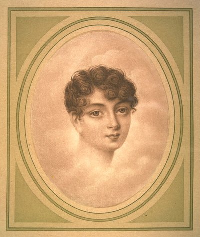Portræt af Eléonore Denuelle de La Plaigne 1787-1868, begyndelsen af ​​det 19. af Unbekannt