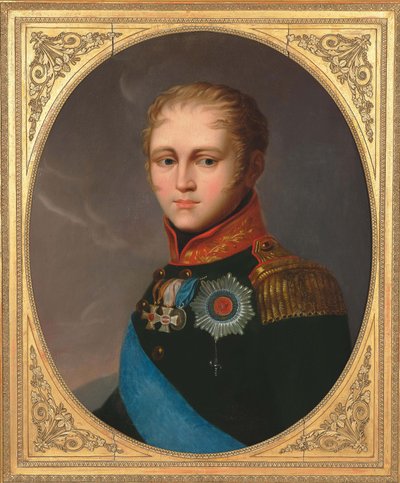 Portræt af kejser Alexander I 1777-1825, ca. 1810. af Unbekannt