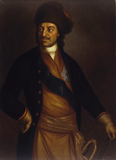 Portræt af kejser Peter I den Store 1672-1725, første tredjedel af 1700-tallet af Unbekannt
