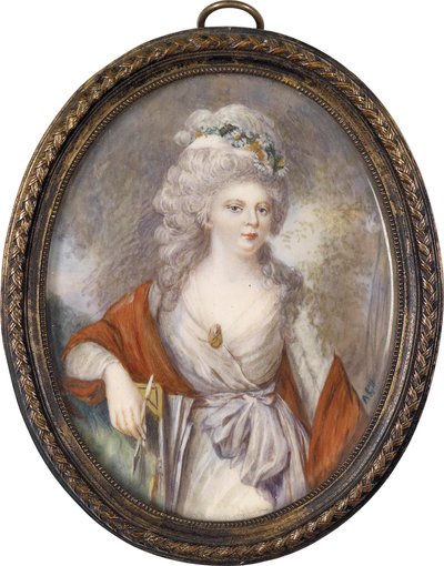Portræt af kejserinde Maria Feodorovna Sophie Dorothea af Württemberg 1759-1828, begyndelsen af det 19. af Unbekannt