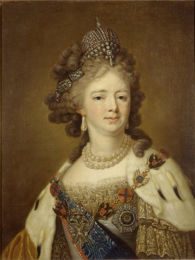 Portræt af kejserinde Maria Feodorovna af Unbekannt