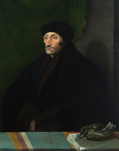 Portræt af Erasmus af Rotterdam 1467-1536, 1500-tallet. af Unbekannt