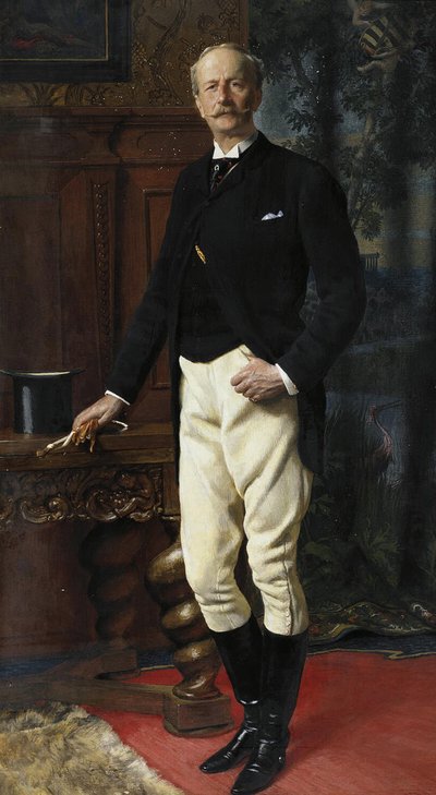 Portræt af Ernst I, hertug af Sachsen-Altenburg 1826-1908, 1893 af Unbekannt