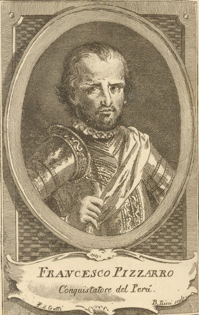 Portræt af Francisco Pizarro, 1778. af Unbekannt