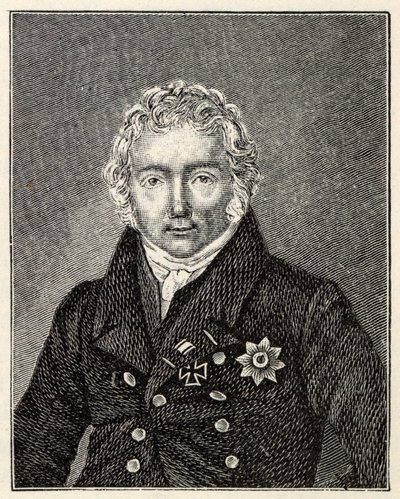 Portræt af Friedrich von Motz 1775-1830. af Unbekannt