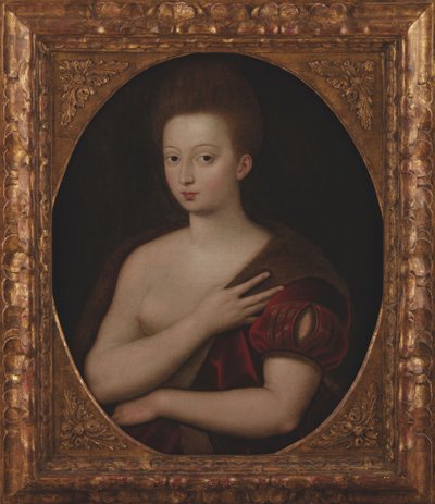 Portræt af Gabrielle dEstrées 1573-1599, før 1600. af Unbekannt